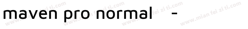 maven pro normal字体字体转换